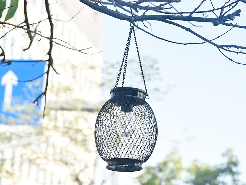 Solar Lantern Outdoor, Upgraded Hanging Lights Outdoor Garden Metal Lanterns Decorative Lighting Powered Waterproof Tree for Yard