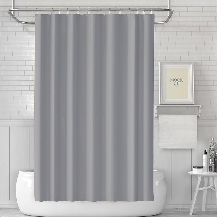Shower Curtain 180x180cm,Heavy Duty Plastic Waterproof Bath Curtains Bathroom,Dhower Stall,Bath Tub, Gray,71 * 71 INCH