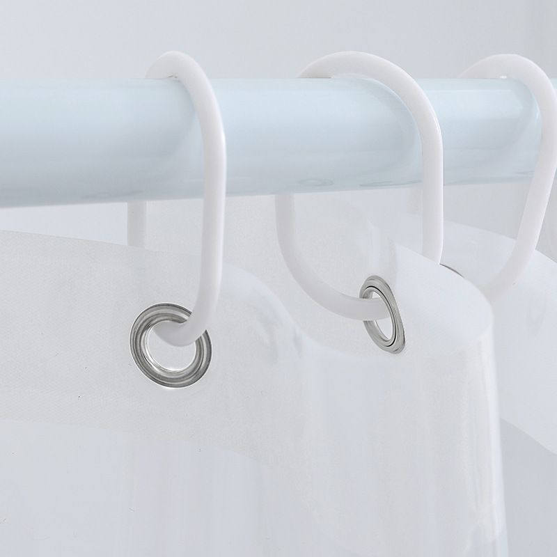 71 inch Wide Stall Shower Curtain Liner with 3 Magnets, Waterproof,Free, Metal Grommets, Clear, 71x71