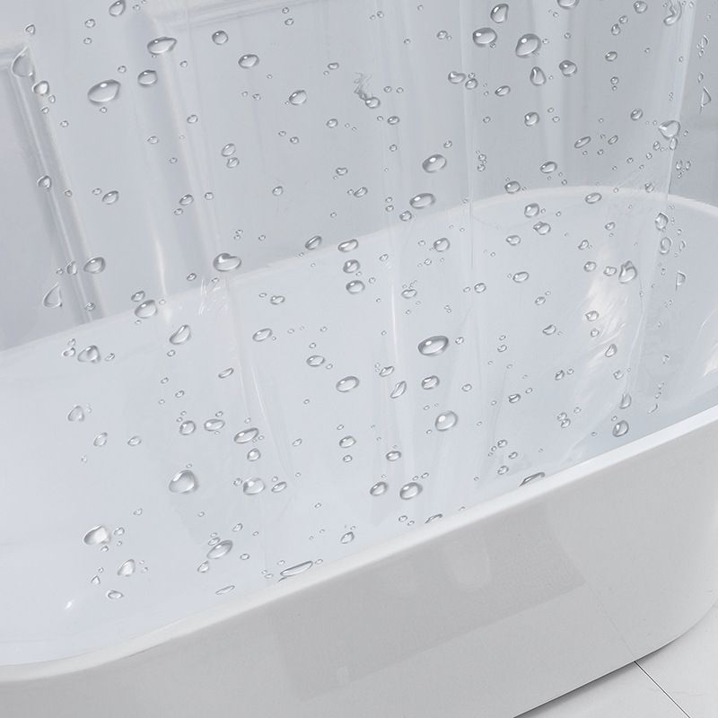 71 inch Wide Stall Shower Curtain Liner with 3 Magnets, Waterproof,Free, Metal Grommets, Clear, 71x71