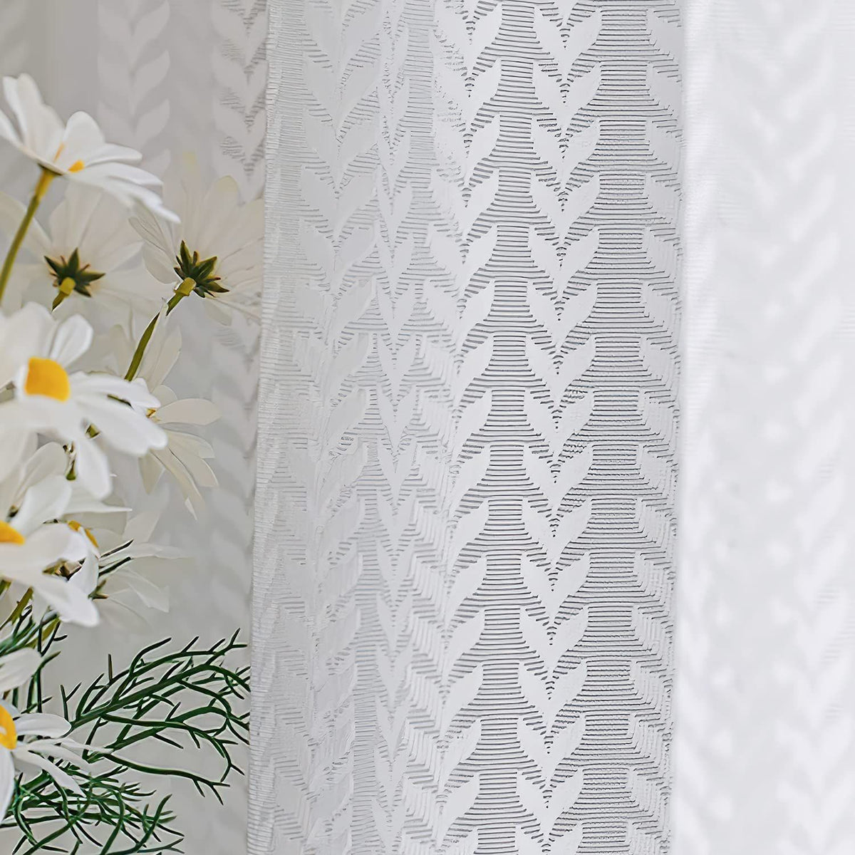 White kitchen curtains with lace, 26 wide and 36 drops transparent coffee shop curtains, small tavern semi transparent short