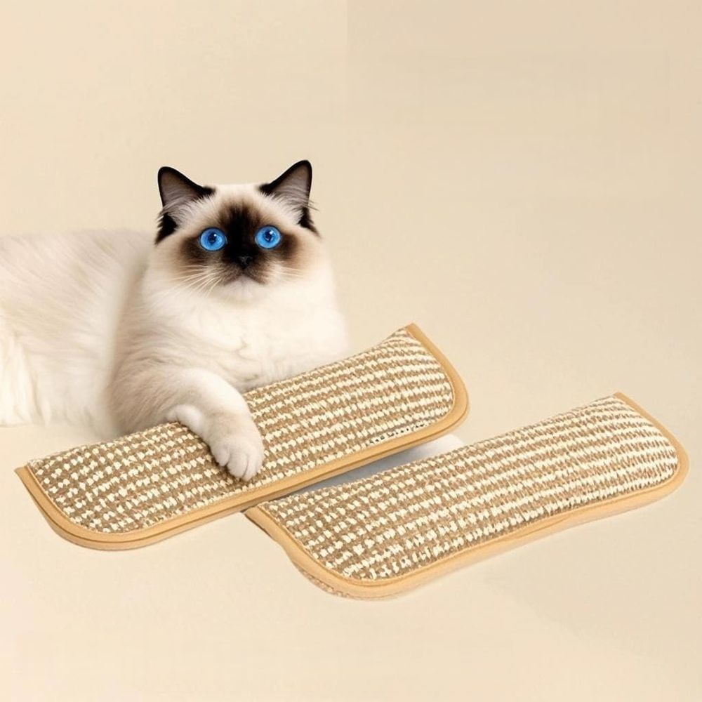Pillow, Premium Catnip-Infused Pillow with Dual Hemp Rope, Sisal Scratching & Bite-Resistant Design for Teething, Play & Cat Anxiety Relief