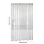 Clear Plastic Shower Curtain Liner Waterproof with Magnets | Extra Large Heavy Duty Bathroom Shower Curtain Includes 12 Hooks