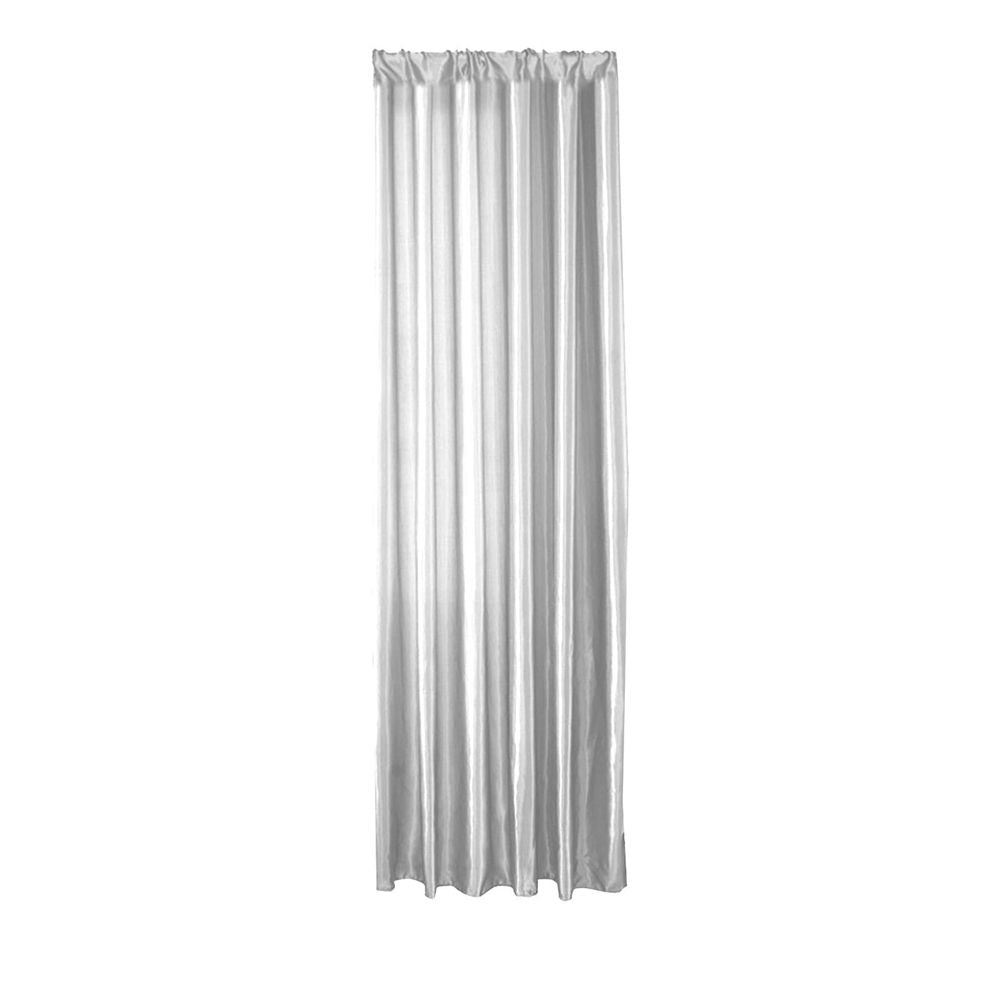 Satin Curtains for Living Room & Bedroom | Extra Large Window Panels 100x250cm | Polyester Sheer Drapes in White, Coffee, Sky Blue, Pink, Green | Decorative Window Screens for Home Decor