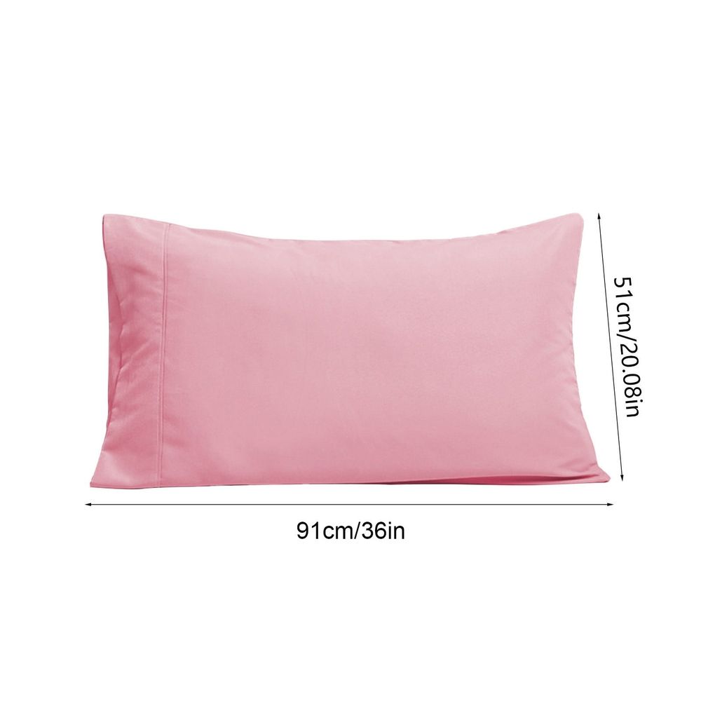 Pillow Cases 20x36 Set of 2 - Envelope Closure Pillow Covers - Soft Brushed Microfiber Polyester Fabric - Shrinkage & Fade Resistant Pillowcases for Sleeping - Standard Queen Size Pillow Protectors