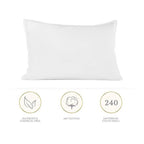 Bed Pillows for Sleeping, Hotel Quality Pillow Core, Standard Pillow Core, Stays Cool, Soft, Comfortable, Breathable, Bedding, for Back, Side, Stomach, Sleeper, 19.7 × 11.8 × 2.7 inch