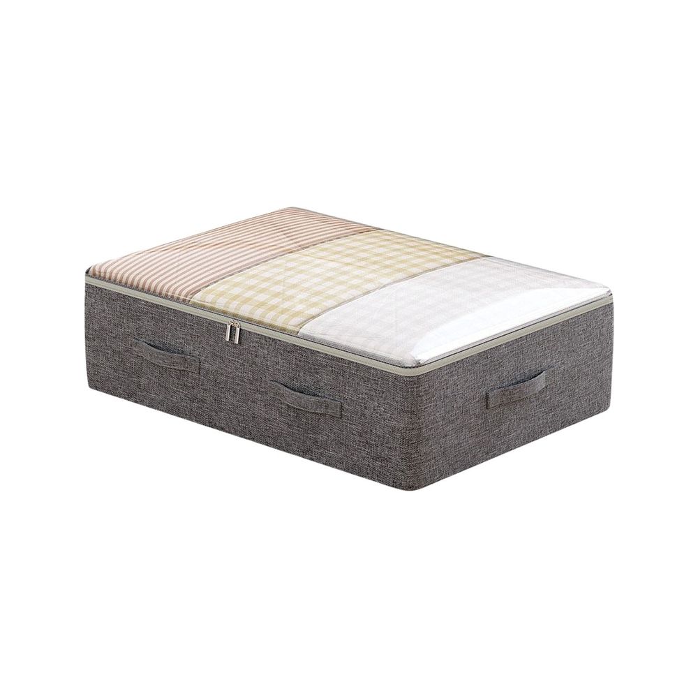 Under Bed Organizer, Large Under Bed Storage Container, Underbed Storage Box For Seasonal Clothing, Sweaters, Shoes, Blankets, Wrapping Paper, Sheets & Toys