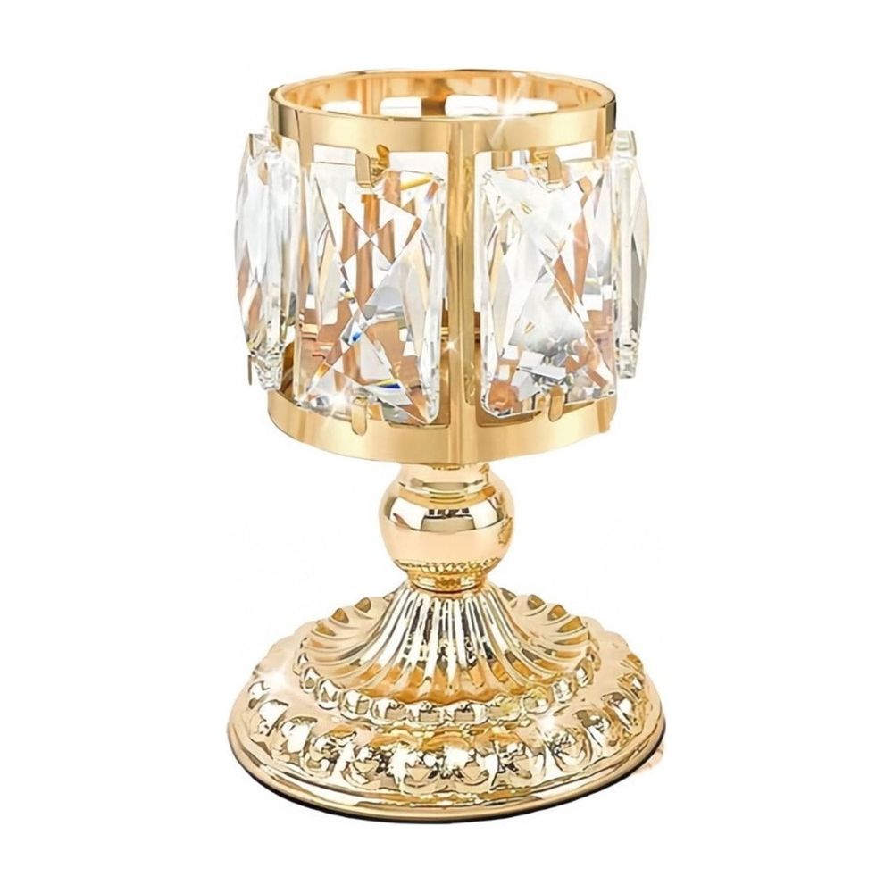 Tabletop Tealight Crystal Candle Holders, Crystal Bowl Tealight Candelabra, Wedding centerpieces for Tables Crystal Candlestick, Centerpiece Table Decorations, Valentine's Day Decoratio