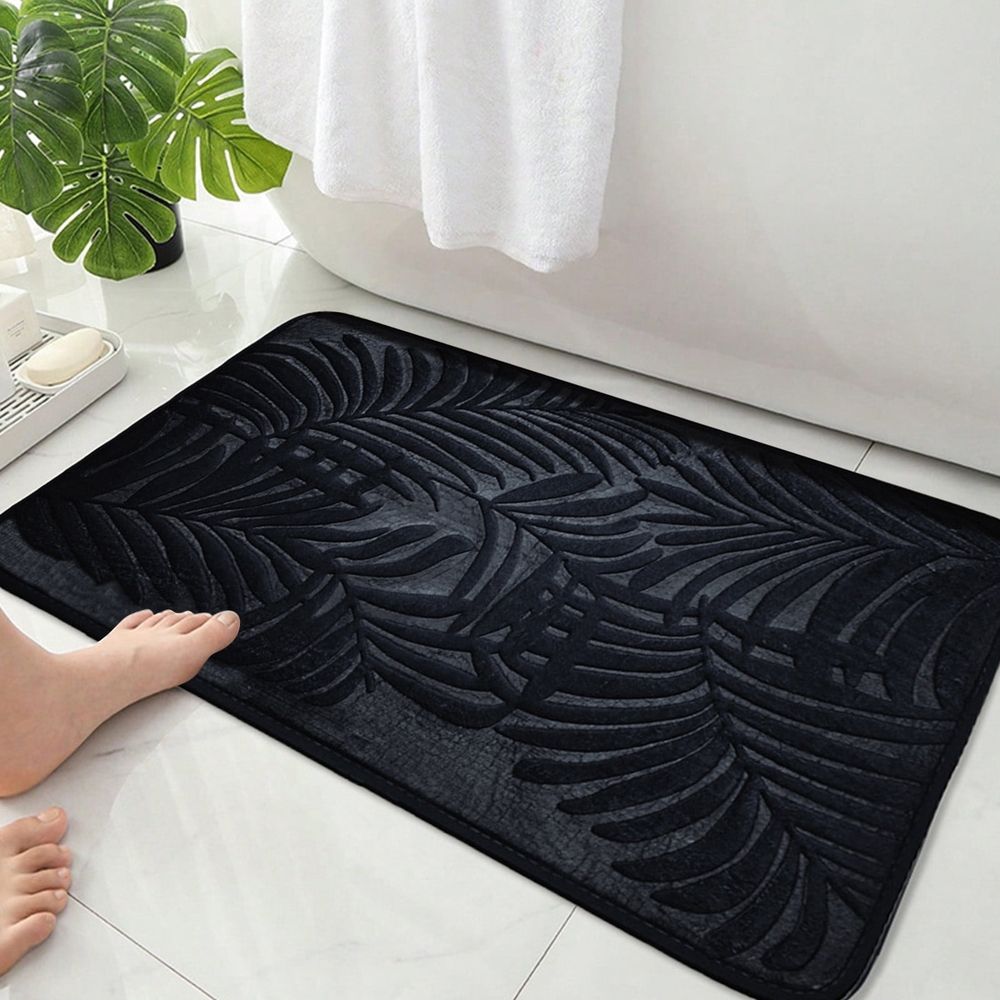 Memory Foam Bath Mat, Soft Absorbent Velvet Bathroom Mats, Ultra Soft Non-Slip and Absorbent Bathroom Rug, for Bathroom Floor, Tub and Shower