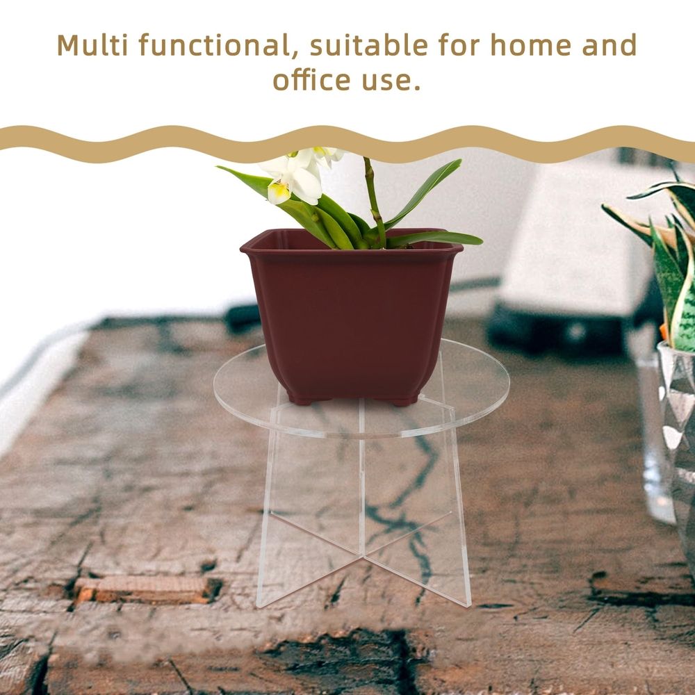 Mini Plant Stand Home Decoration Plants Decor Plant Decorations Plant Stool Acrylic Planter Stool Table Top Plant Stand