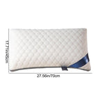 Standard Size Soft Bed Pillow, 17x27 Inch Sponge Fill for Sleeping Side Back Stomach, Ergonomic Support Pillow