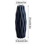 Unbreakable Imitation Ceramic Vase Shatterproof Plastic Flower Vase for Living Room Decor Hydroponic Plants Wedding Centerpiece, 10 Inch