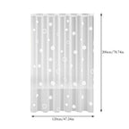 EVA Shower Curtain Liner with Weighted Hem | Waterproof No-Drill Design | Includes Hooks | Multiple Sizes 80x180cm to 200x120cm | White Bathroom Shower Curtain