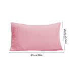 Pillow Cases 20x36 Set of 2 - Envelope Closure Pillow Covers - Soft Brushed Microfiber Polyester Fabric - Shrinkage & Fade Resistant Pillowcases for Sleeping - Standard Queen Size Pillow Protectors
