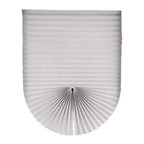 Cordless No-Drill Adjustable Window Blinds, Temporary Stick-On Pleated Paper Shades for Privacy & Light Control, UV Protection Easy to Cut & Install for Nursery Bedroom Bathroom