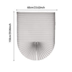 Cordless No-Drill Adjustable Window Blinds, Temporary Stick-On Pleated Paper Shades for Privacy & Light Control, UV Protection Easy to Cut & Install for Nursery Bedroom Bathroom