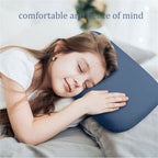 Memory Foam Nap Pillow 14x10 Inch Portable Travel Pillow Soft Neck  with Removable Washable Cover for Camping Office Car Bedroom Home
