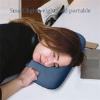 Memory Foam Nap Pillow 14x10 Inch Portable Travel Pillow Soft Neck  with Removable Washable Cover for Camping Office Car Bedroom Home