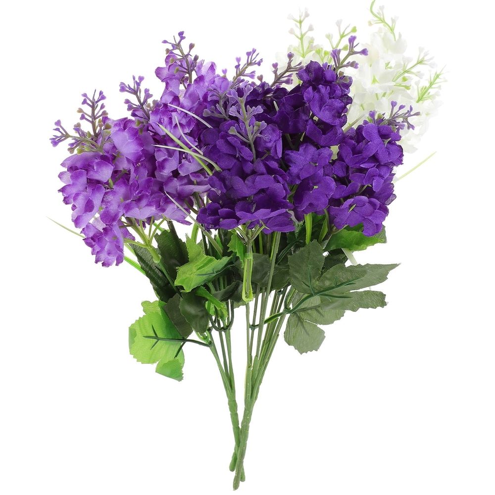 3Pcs Artificial Flower Branches Floral Arrangement Vase Flowers Decoration Assorted Color