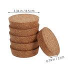 6Pcs Cork Lid Stoppers for Glass Flower Vases Durable Wooden Caps for Hydroponic Decor