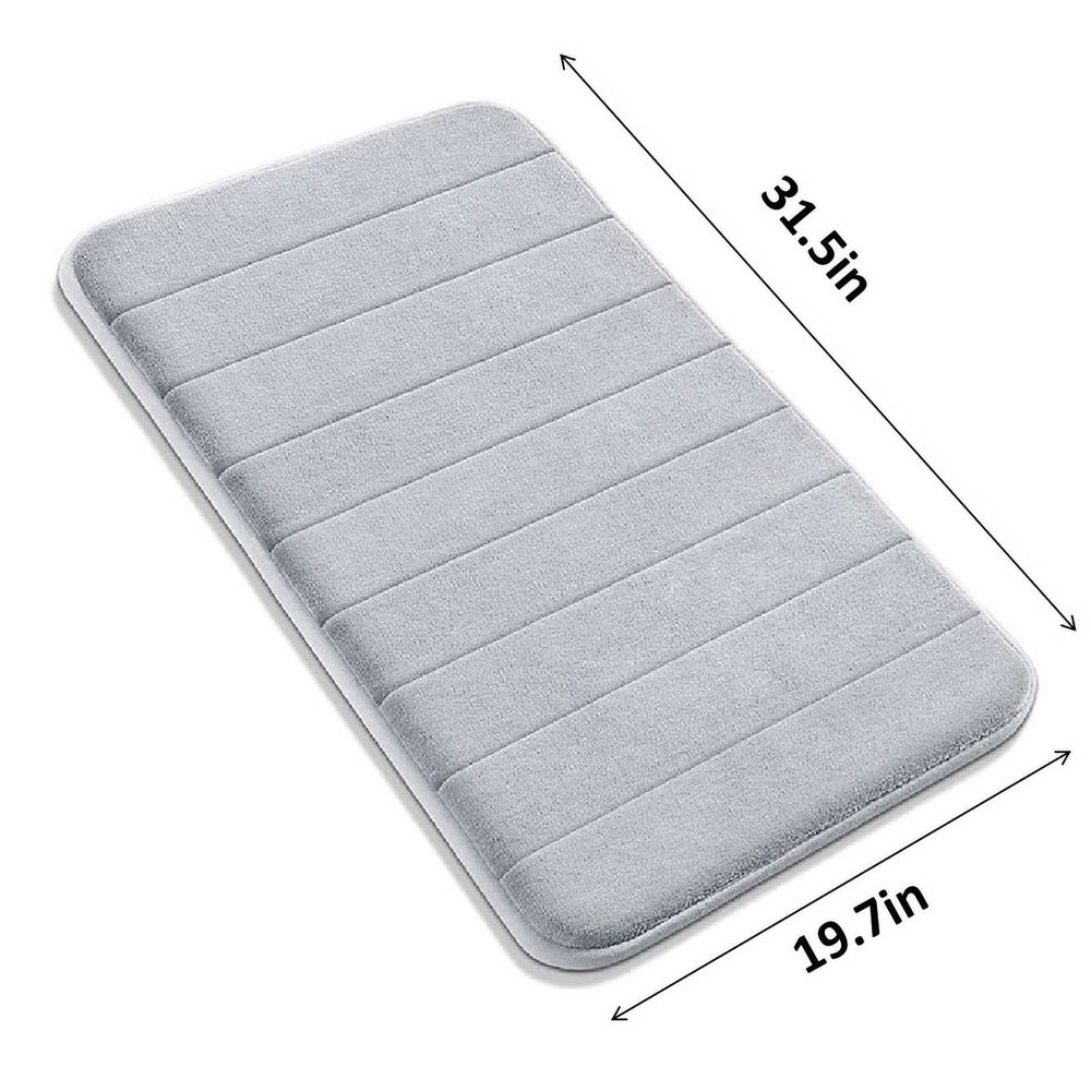 Dirt Trapper Door Mat 20" x 31.5", Non-Slip Machine Washable Entry Rug, Shoe Scraper, Dog Door Mat, Super Absorbent Welcome Mat for Front & Back Door, Muddy Shoes & Paws, Taupe