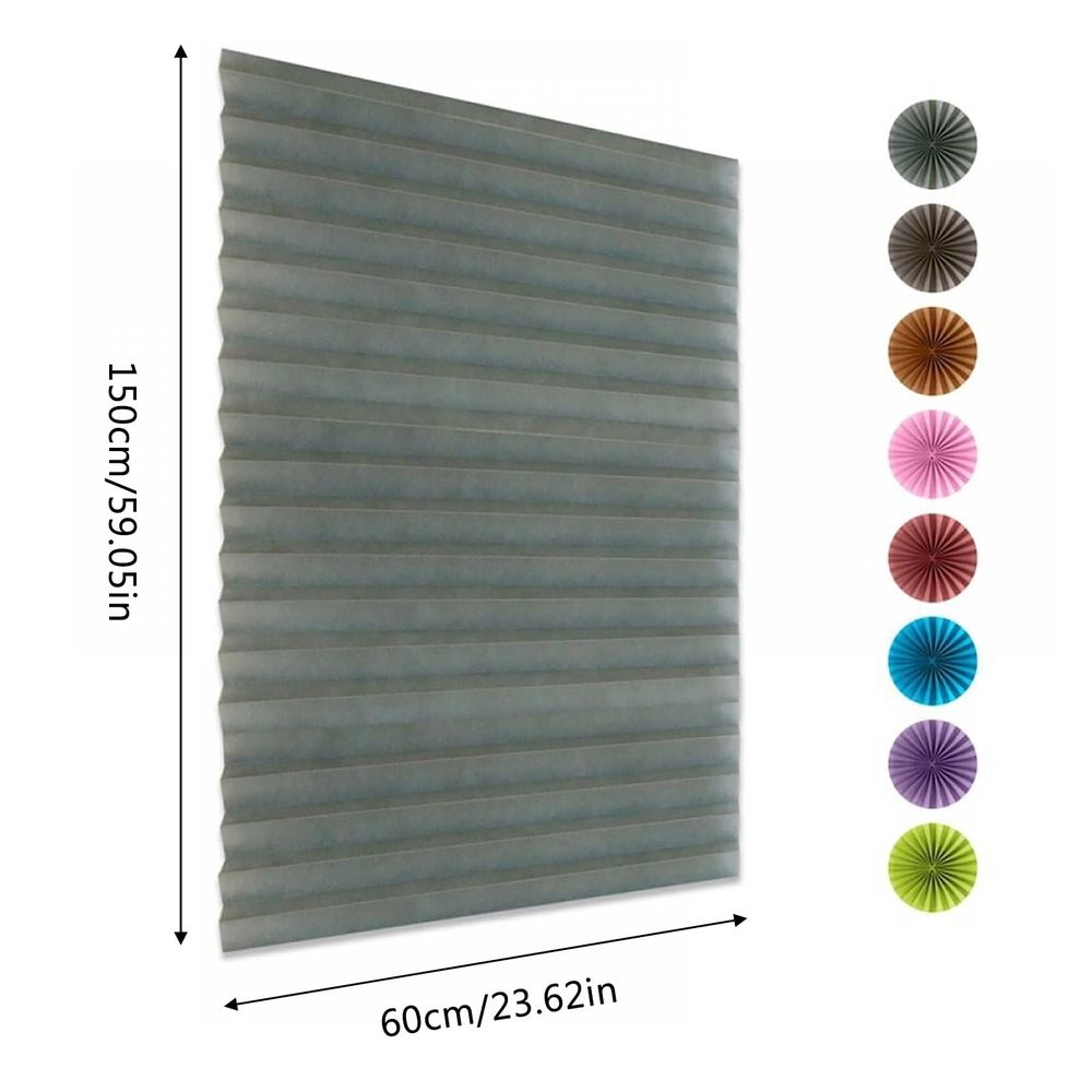 1X Curtain Cordless Blinds Cellular Fabric Light Filtering Shades Honeycomb Door Window Shades for Home and Windows Bedroom Light Filtering Curtain