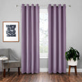 2X Curtains Darkening Thermal Insulated Curtain Panels for Living Room Blue Color Shower Curtain Set Bath Partition Curtain No Drilling 132Cm*114Cm(52*45In) Curtain