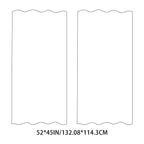 2X Curtains Darkening Thermal Insulated Curtain Panels for Living Room Blue Color Shower Curtain Set Bath Partition Curtain No Drilling 132Cm*114Cm(52*45In) Curtain