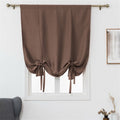 Curtain 1 Curtain for Bathroom Kitchen Adjustable Balloon Roman Curtains for Small Window Room Darkening Shades Drapes Panel Rod Pocket Purple Curtain