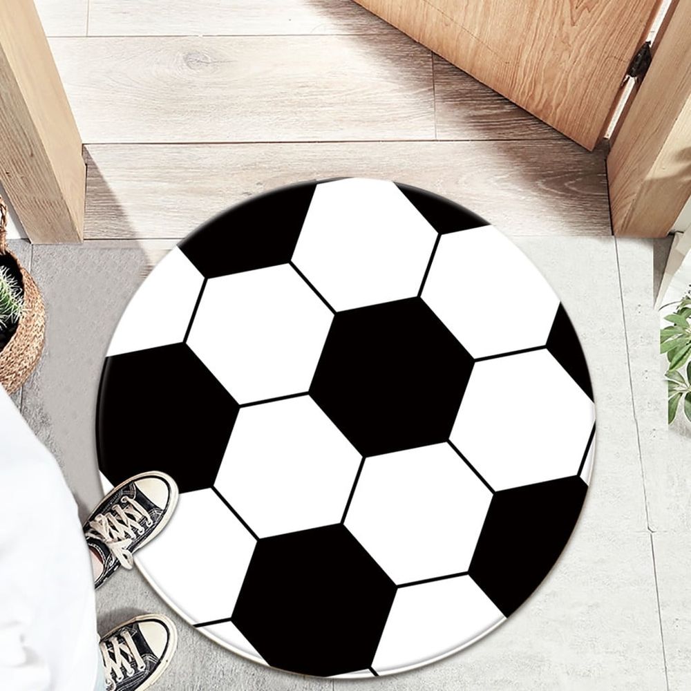 1 Round Chair Mat Round Football Basketball Computer Chair Cushion Office Chair Mat Door Mats Cushion