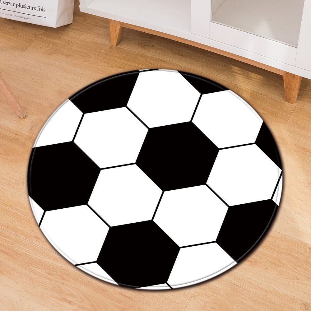 1 Round Chair Mat Round Football Basketball Computer Chair Cushion Office Chair Mat Door Mats Cushion