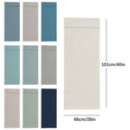 Adhesive Door Curtain*1 French Door Curtains Linen Textured Privacy Door Blinds Kitchen Window Curtains Darkening Curtains for Glass Door Tie Up Curtain