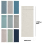 Adhesive Door Curtain French Door Curtains Linen Textured Privacy Door Blinds Kitchen Window Curtains Darkening Curtains for Glass Door Tie Up Features: Curtain