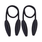 2Pcs Black Metal Curtain Tie Backs for Shower Curtains and Home Use