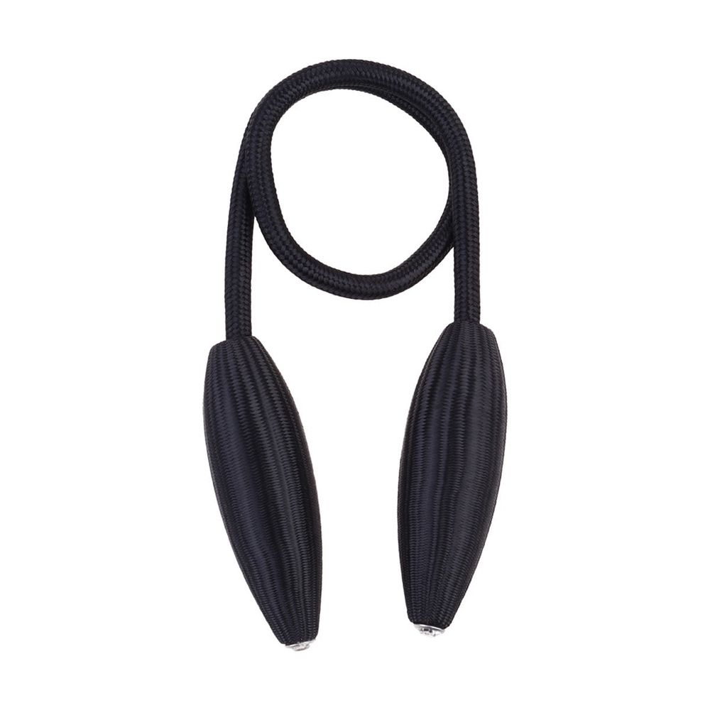 2Pcs Black Metal Curtain Tie Backs for Shower Curtains and Home Use