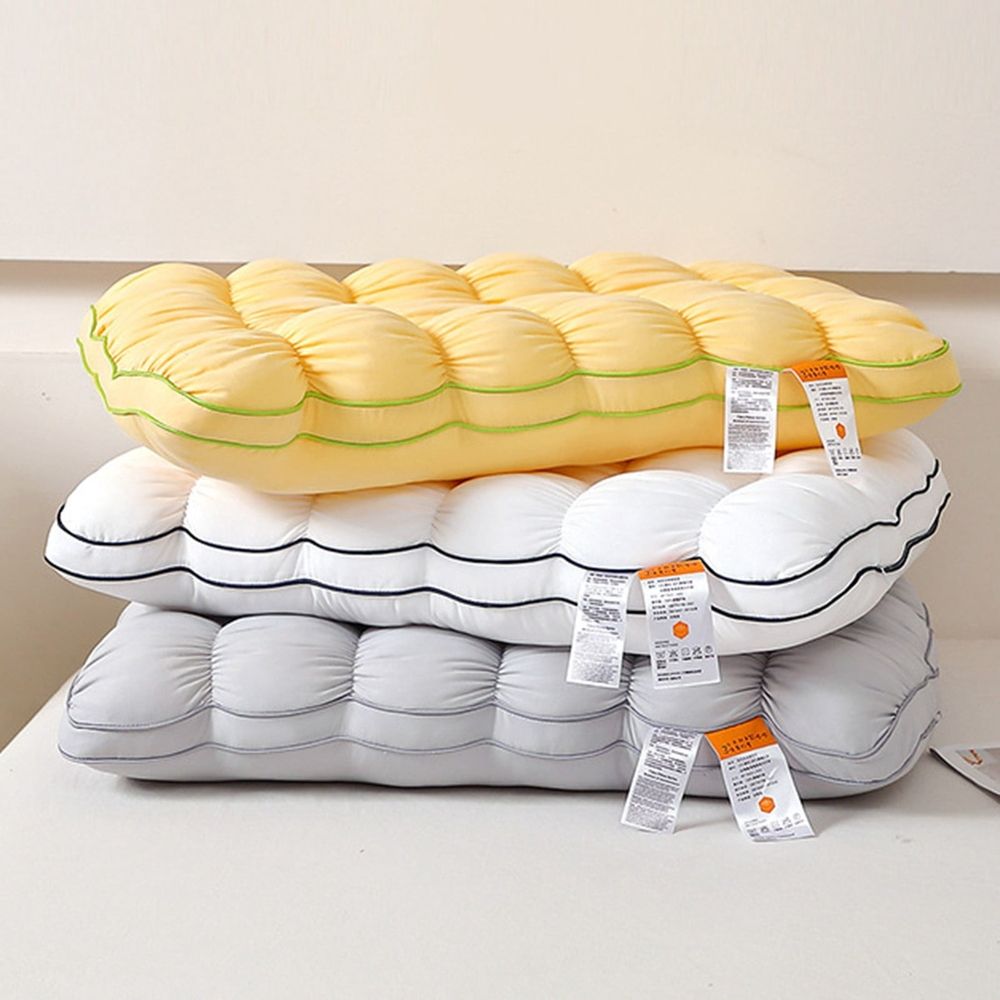 Pineapple Pillow, Cloud Bread Pillow Insert, 29x19x6.3 Inch Height Thick Support Bed Pillow, Fluffy Cloud Cushion, Ergonomic Neck Support Sleeping Pillow, Down Alternative Soft Pillow Core, Orange
