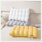 Pineapple Pillow, Cloud Bread Pillow Insert, 29x19x6.3 Inch Height Thick Support Bed Pillow, Fluffy Cloud Cushion, Ergonomic Neck Support Sleeping Pillow, Down Alternative Soft Pillow Core, Orange