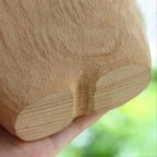 Clearance!Handmade Wooden Cat Vase Solid Wood Handmade Vase Solid Wood Cat Statue Vase Modern Shelf Decor Cat Lover Gift Home Decor for Mantel Party Living Room