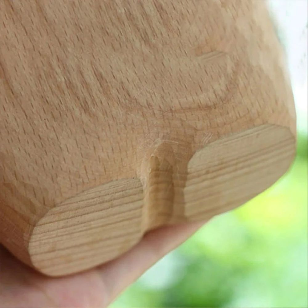 Clearance!Handmade Wooden Cat Vase Solid Wood Handmade Vase Solid Wood Cat Statue Vase Modern Shelf Decor Cat Lover Gift Home Decor for Mantel Party Living Room