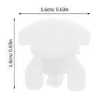 20pcs Curtain Track Gliders White Plastic Curtain Support for Commercial Decor