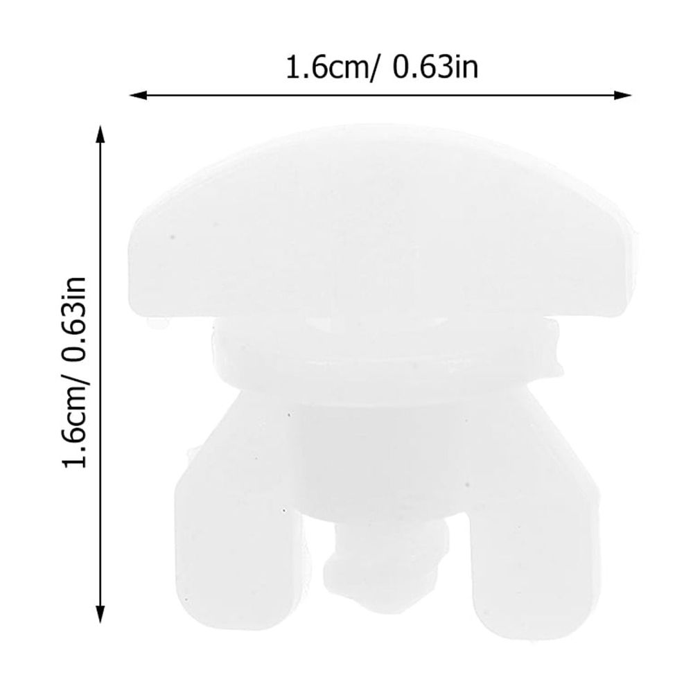 20pcs Curtain Track Gliders White Plastic Curtain Support for Commercial Decor