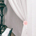 Floral Curtain Tieback Buckle Cloth Holdback for Bedrooms Office