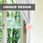 Floral Curtain Tieback Buckle Cloth Holdback for Bedrooms Office