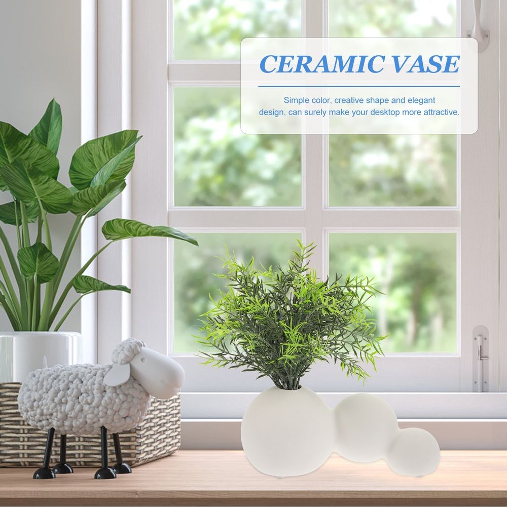 Creative Ceramic Vase for Artificial Flowers and Fresh Bouquets