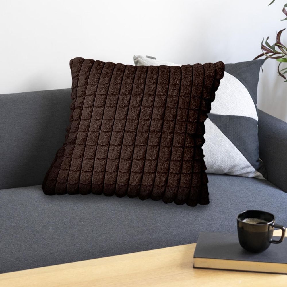 Throw Pillow Covers with Pillow Core, 17.3x17.3 Inch Square Cushion Pillow Cover, Modern Farmhouse Home Decor for Sofa Living Room Couch Bed
