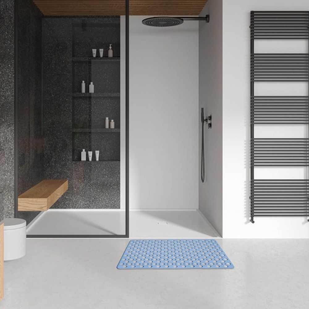 Non Slip Bathtub Mat and Shower Mat, Anti Skid Safety Mat, with Quick Drain Holes, Easy Dry, Washable Non-Slip Bathtub Mats for Inside Showers