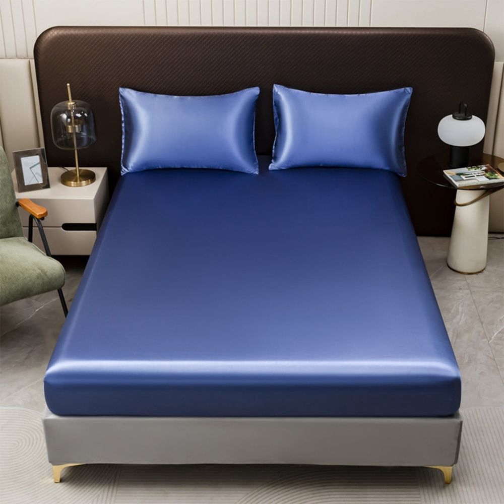 Fitted Sheet, Soft Deep Pocket Single Bottom Bed Sheets Sold Separately, No More Slipping Off, Wrinkle Free, Fully Elasticized