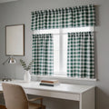 Curtain Set, Heat Insulating Kitchen Window Curtain, for Cafe Basement Bedroom Small Windows, Set of 3