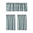 Curtain Set, Heat Insulating Kitchen Window Curtain, for Cafe Basement Bedroom Small Windows, Set of 3