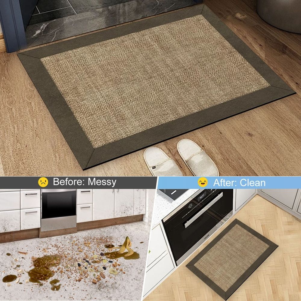 Diatomite Bath Mat, Super Absorbent Bathroom Rug with Non-Slip TPR Backing, Quick Dry Floor Mat for Shower Tub Sink, Machine Washable Household Foot Mat
